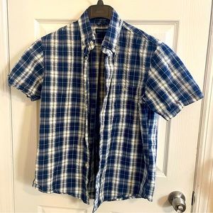 Lands End Plaid Men’s Medium Shirt